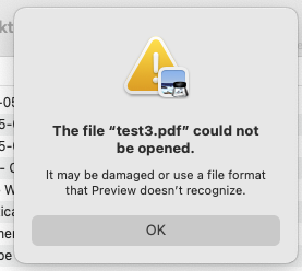Cannot open PDF error msg